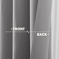 thumbnail image 7 of NICETOWN Short Curtains Grey Half Window Curtains for Bedroom, Blackout Thermal Insulated Curtains Energy Efficient Privacy Grommet Window Treatment, 52"x30", Set of 2, 7 of 7