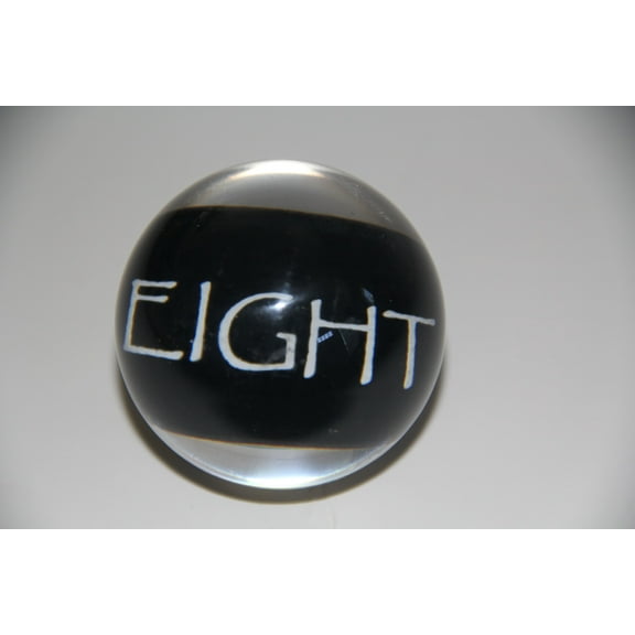 BuyBocceBalls Listing - EPCO Replacement Ball #8 Clear-Hobbit Style Billiard or Pool Set, 4.2oz, 2.25" diam