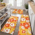 thumbnail image 2 of Pioneer Flower Floral Print Pattern Kitchen Rugs Sets Of 3,Kitchen Runner Rugs Non Skid Washable,Decorative Kitchen Floor Mats for Kitchen,Sink,Laundry,17"x30"+ 17"x47" + 17"x59", 2 of 6