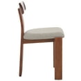 thumbnail image 5 of Safavieh Cayde Modern Wood Dining Side Chairs, Gray / Walnut, 5 of 8