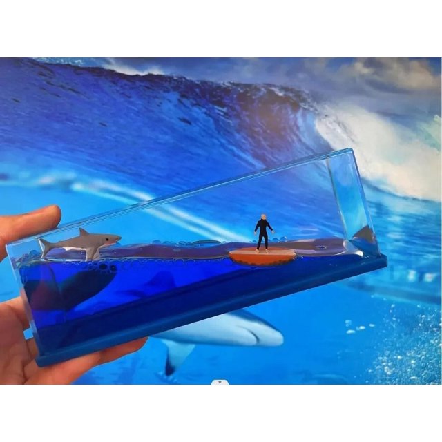 Botella de deriva fluida de barco 3D, mil Barco soleado que va, Barco flotante, adorno de Barco feliz, juguete de descompresión, regalo de decoración del hogar