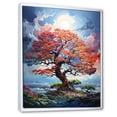 thumbnail image 2 of Designart "Colorful Oak Tree Oak Euphony II" Floral & Botanical Floater Framed Wall Decor, 2 of 7