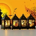 thumbnail image 3 of Halloween Lantern Battery Powered Halloween Decorative Lamp Simulated Flame LED Lantern for Home Outdoor, 3 of 6