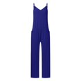 thumbnail image 4 of HexaHive Women's Summer European - Style Jumpsuit with Large Pockets and Suspenders, 4 of 5