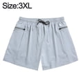 thumbnail image 2 of Men's anti-embarrassment quick-drying loose oversized double-layer stretch flat angle fake hot spring beach pants, 2 of 6