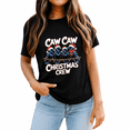thumbnail image 2 of Caw Christmas Crew Black Short Sleeve T Shirt for Men and Women, 2 of 4