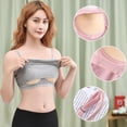 thumbnail image 5 of Women Tank Top Lady Bottoming Tees Built-in Bra Padded Push-Up Stretchable Modal Tops Camisoles Tube Vest, 5 of 5