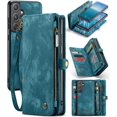 thumbnail image 1 of Funda para Samsung A55, tarjetero a prueba de golpes, magnética, 2 en 1, con cremallera desmontable, funda tipo cartera para Samsung Galaxy A55 5G, de cuero TPU antiarañazos, 1 of 8