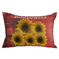 thumbnail image 7 of Vintage Yellow Sunflowers Red Retro Wooden Board Outdoor Pillow Covers Set of 2,Decorative Waterproof Throw Pillow Case,Rustic Farm Cotton Linen Soft Cozy Cushion Pillowcases, 7 of 7