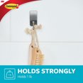thumbnail image 3 of Command™ Bath Hook BATH33-SN-2EF, Satin Nickel, Small, 2 Hooks, 4 Water-Resistant Strips/Pack, 3 of 8