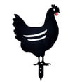 thumbnail image 2 of Travelwant Metal Chicken Yard Art, Hollow Out Rooster Animals Silhouette Statue Decor, Lifelike Ornaments Hen Yard Decorative, Pathway, 2 of 2