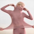 thumbnail image 5 of Mineart Women's Turtleneck Top Solid Slim Fit Light Stretchy Basic Layering Shirt, 5 of 8