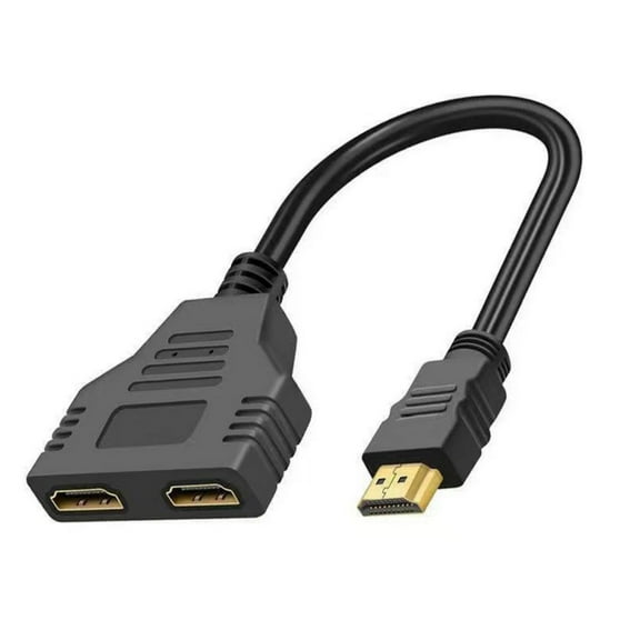 1080P HDMI Cable Adapter Male To Dual Female 2.0 Converter 1 in 2 out Splitter lot TAPDRA Accessory Part