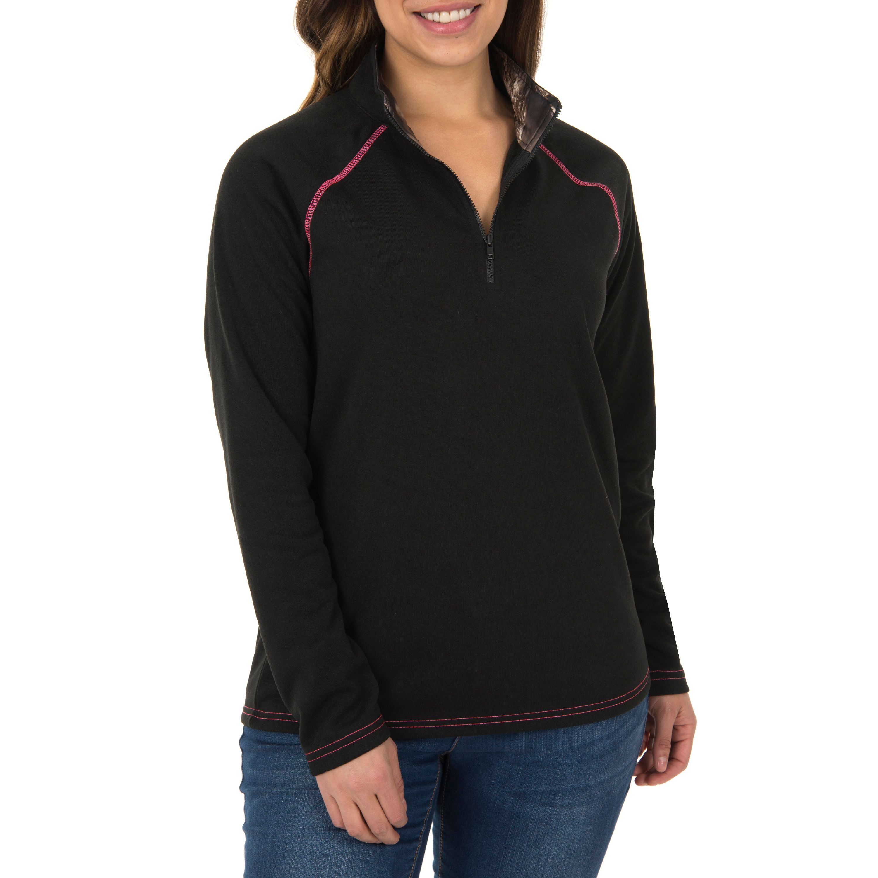 Mossy Oak Women's Fleece Performance Camo 1/4 Zip Jacket