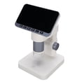 thumbnail image 1 of Electronic Microscope, 4.5 Inch 1080P HD Screen with 8 LED Lights 7 Brightness Levels 5X to 32X Magnification, for Children Teaching Nature Observation Electronic Maintenance, 1 of 7