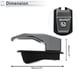 thumbnail image 4 of Gancho colgante para motocicleta Cuadrado Soporte para casco de motocicleta Equipaje para scooters bicicletas Tono titanio 78mm de longitud, 4 of 7