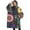 Multicolor Cartoon Floral, variant on Oversized Wearable Blanket Hoodie,White Boho Bohemia Rainbows Suns Clouds Pattern Sherpa Blanket Hoodie with Super Pockets,Super Warm Fuzzy Pullover for Women & Men