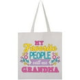 thumbnail image 3 of Inktastic My Favorite People Call Me Grandma with Flowers Tote Bag, 3 of 4