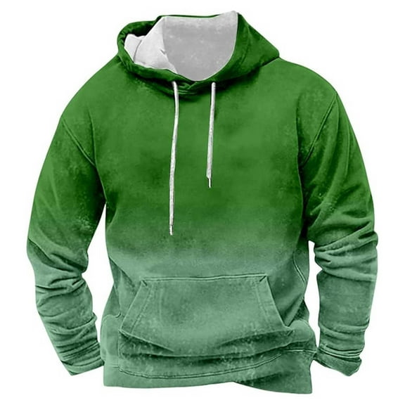 Caqnni Tie Dye Hoodie for Men Graphic,Mens Cool Hoodie Pullover Sweatshirts Hooded Long Sleeve Shirts with Drawstring Pockets 2024,3D Hoodies Men (L,Dark Green)