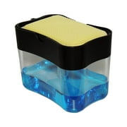 Elite BUDDY Dish Soap Dispenser and Sponge Caddy, Includes Made in USA Non-Scratch Sponge, Kitchen Sink Countertop, Black