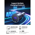 thumbnail image 4 of UGREEN 63W Car Charger Adapter, Dual Port Fast Charger with 45W USB C for Laptop, Black, 4 of 7