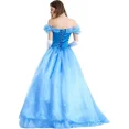 thumbnail image 4 of Vestido clásico de princesa Cenicienta para mujer y niña, vestido largo Sexy de palacio de cuento de hadas para adulto, disfraz de fantasía para actuación de fiesta, 4 of 4