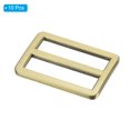 thumbnail image 3 of Uxcell Tri-Glide Slide Buckle for Metal Webbing Straps, Adjustable Fastener for Backpacks and Clothing Accessories Copper, 3 of 6
