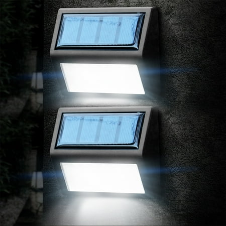 

TUOBARR Solar Security Lights Solar Lights Wireless IP55 Waterproof Outdoor Lights For Garden Fence Patio Garage 2 PC