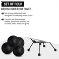 thumbnail image 5 of 4PCS Moon Chair Foot Cover Outdoor Chair Foot Protectors Stabilizing Rubber Ball Feet Pad Camping Part Green,4 x Moon Chair Foot Covers,Green, 5 of 10