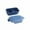 Blue, variant on Eoozwa Microwaveable Silicone Lunch Box Bento Container with Compartments Reduced Fats Design Dishwasher Safe for Meal Prep Office Use