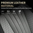 thumbnail image 7 of Florich Car Seat Covers, 2 Seats Waterproof Faux Leather Seat Cushions, Auto Protectors Universal Fit Most Cars, Black&Gray, 7 of 7