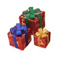 thumbnail image 2 of 3 cajas de regalo navideñas iluminadas, decoraciones navideñas con purpurina decorativa con lazos, cajas navideñas iluminadas para la tienda de Ciervo, 2 of 9