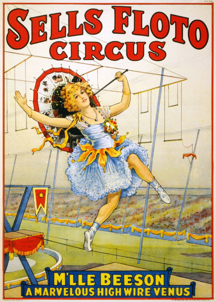 Retro Circus Poster Art Print Home Decor Wall Art Poster 