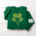 thumbnail image 5 of St Patricks Day Sweatshirts Women Crewneck Irish Shamrock Graphic Hoodless Sweatshirt Womens Casual Round Neck Loose Fits Lightweight Comfy Sweatshirt, 5 of 5