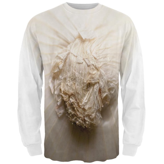 Halloween White Onion Costume All Over Mens Long Sleeve T Shirt Multi MD