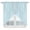 SkyBlue Auqamarin, variant on Pink Grid Kitchen Window Curtains, Swag Curtains Valance for Bedroom Living Room Bathroom, Checkered Plaid Gingham Lattice Trellis Print Rod Pocket Window Curtain Block Drapes 2 Panels 28"x36"