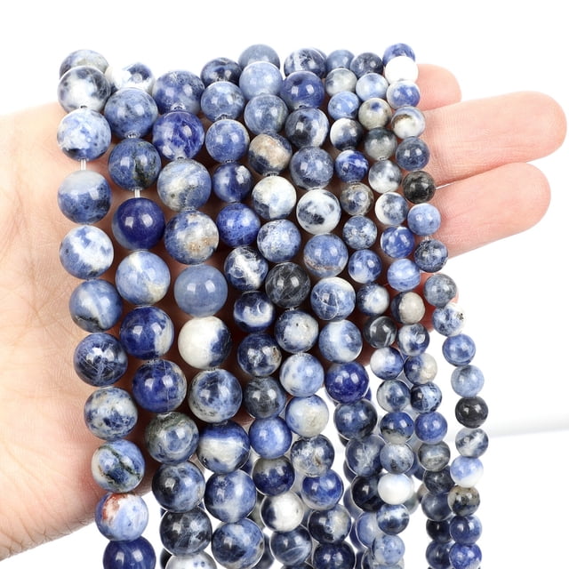 Cuentas de piedra Natural, Ojo de Tigre, amazonita, Cuarzo Rosa, turquesas, ágatas de obsidiana, cuentas para la fabricación de joyas, pulsera DIY 4, 6, 8 y 10mm