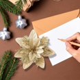 thumbnail image 4 of ZZyuan Christmas Artificial 3 Layer Glitter Stereo Simulation Ornaments Christmas Decorations For Christmas Tree Wreath Garland Box Holiday Xmas Home Decor 2 Pack, 4 of 7