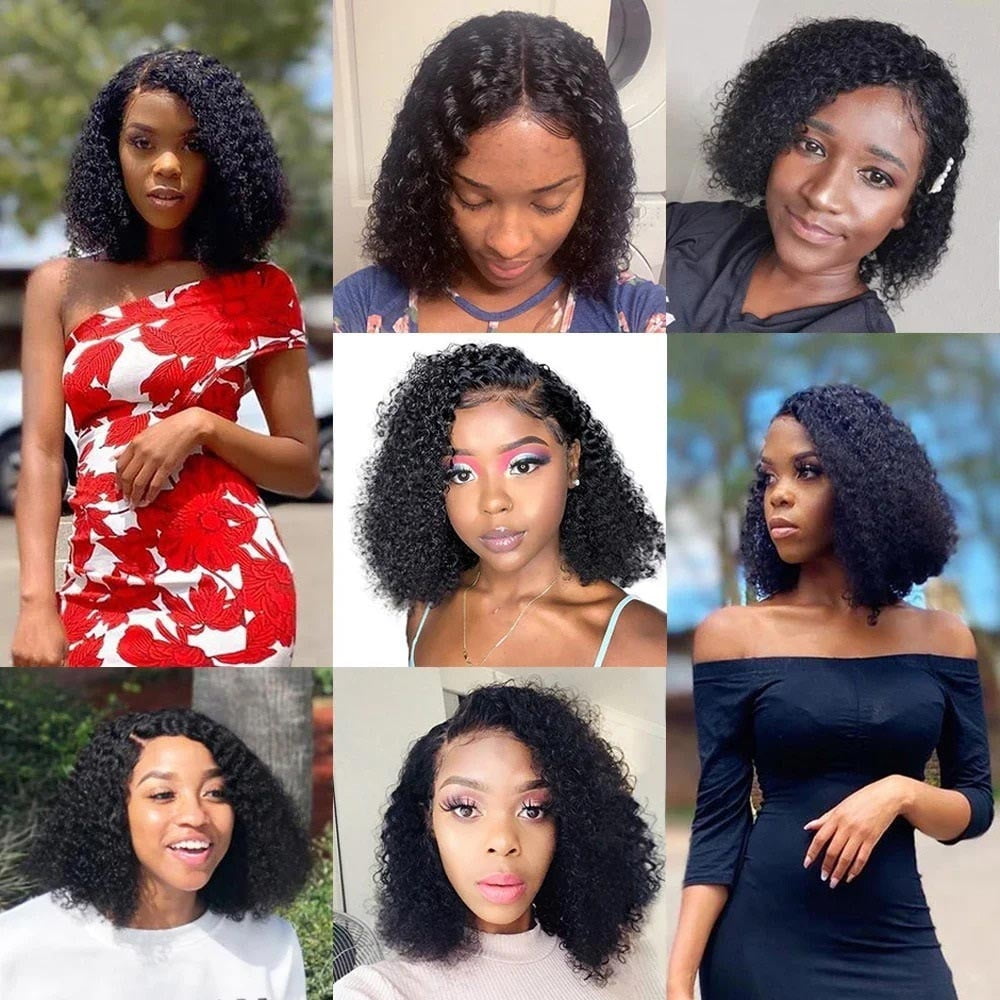 Brazilian Human Hair Pre Plucked Water Wave Side Part Lace Front Wigs
