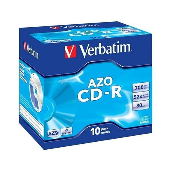 Verbatim Verbatim 52x CD-R Super Azo 700MB 10 Pack Jewel Case (CD)