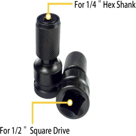 

Reliable and Convenient 2Pcs Hex Socket Adapter Wrench Set for Various Tasks - Durable Female Square Drive Hex Adapter Screwdriver Socket Adapter for Long-lasting Use