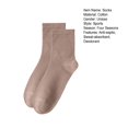 thumbnail image 6 of harmtty Cotton Mid-calf Socks 1 Pair Unisex Mid-tube Cotton Socks Solid Color Breathable Stretchy Grey, 6 of 6