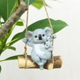 thumbnail image 4 of De Resina Para Exteriores, Adorno Colgante Para Patio, Simulación Impermeable, Columpio De Oso Koala Para Amigos Y Familiares Sweethay HA039910-01, 4 of 6