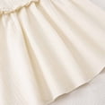 thumbnail image 4 of HCNTES Girls Children Baby Summer Dress Short Sleeve Casual Party Dress for Toddler Little Big Kids 1-5T 7-12T(3-4 Years,L04-White), 4 of 9