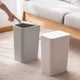 thumbnail image 4 of Yuarrent Cubo de basura conveniente y duradero cuadrado para cualquier espacio Papeleras Cubo de basura Cubo de basura Cubo de basura Suministros de limpieza para el hogar blanco S, 4 of 6