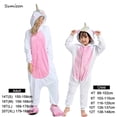 thumbnail image 4 of Kigurumi-Pijamas de unicornio para niñas, ropa de dormir de invierno con animales, Panda, cerdo, mono de Navidad, conjuntos de Pijamas para bebés, 4 of 4