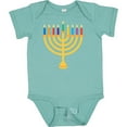 thumbnail image 3 of Inktastic Hanukkah Menorah Candles Boys or Girls Baby Bodysuit, 3 of 5