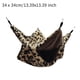 thumbnail image 3 of Jaula para animales pequeños, hamaca colgante, accesorio de jaula, nido de doble capa, litera, hamaca para petauros del azúcar, para que duerman loros negro 34cmx34cm, 3 of 8