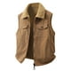 thumbnail image 2 of Ceisia Warm Reversible Men's Loose Fit Turn-Down Collar Corduroy Lamb Fleece Vest Gift, 2 of 9