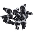 thumbnail image 2 of 10Pcs 10A AC 250V 5mm x 20mm Panel Mounted Plastic Fuse Holder Socket with Mini Dual 12 Level Indicator, 2 of 7